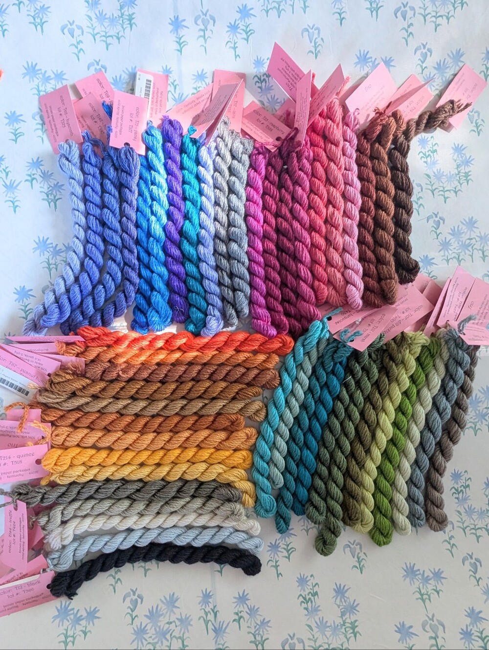 Group 47 Brown Paper Packages Trio Merino Wool Silk Embroidery Floss NEW 14.4 yd